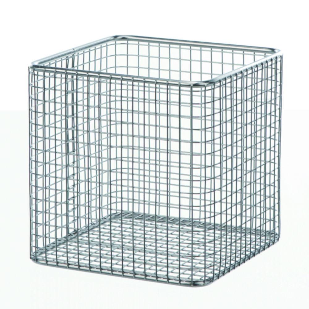 BOCHEM Wire Baskets, Angular 120x120x120 mm Stainless Steel 18/10 E-POLI Mesh 8x8x1mm