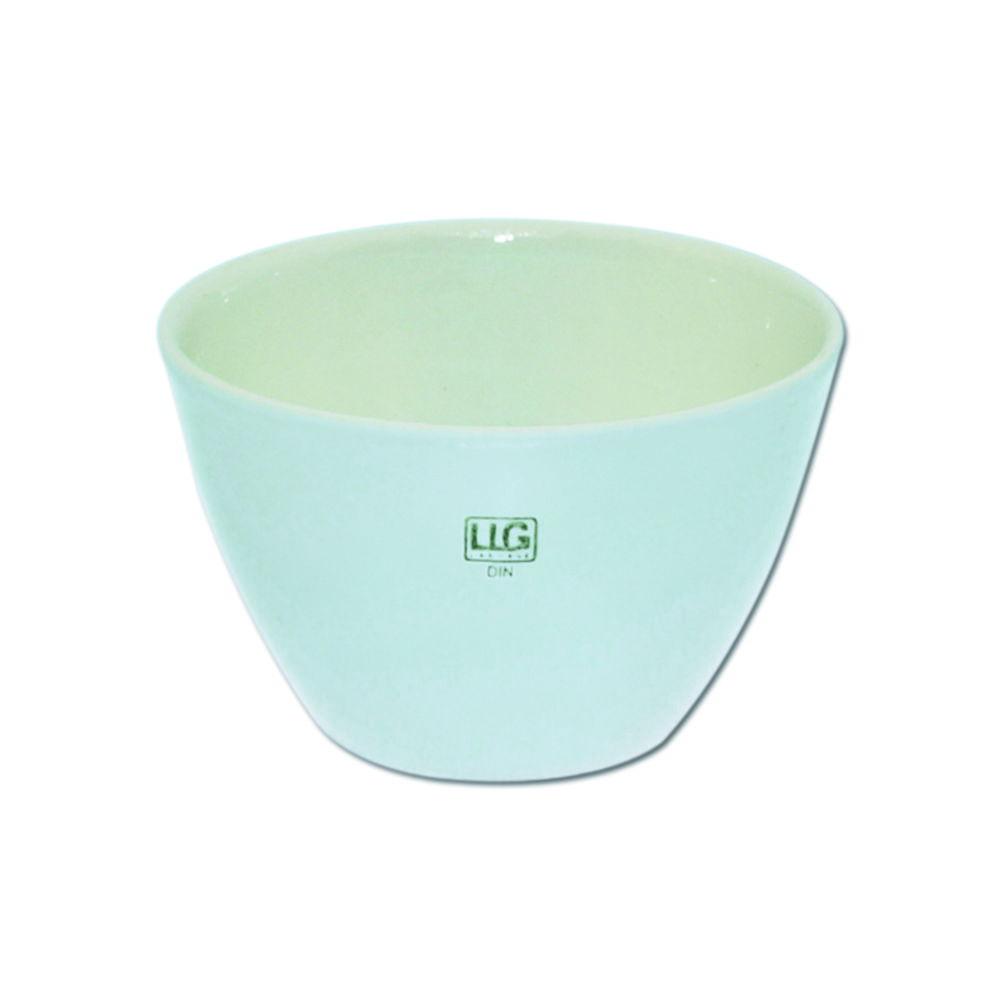 LLG Porcelain Crucible 1/45 DIN 21 mL 45 mm Ø Low Form Glazed