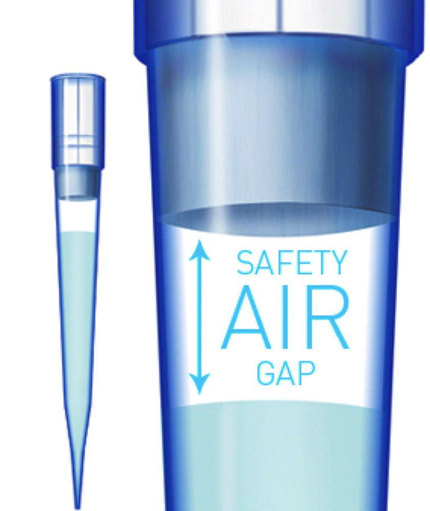 Sartorius SafetySpace Filter Tips 2-120 µl, 51 mm, Tips ID: V, Pre-Sterilized, Pack of 10x96