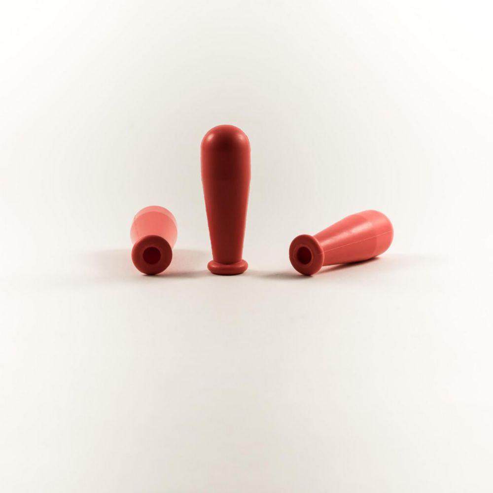 Deutsch & Neumann Red Pipette Teats, 2 mL, Natural Rubber (NR), Pack of 100