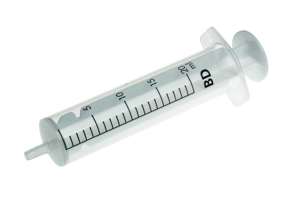 Becton Dickinson Discardit II Disposable Syringes 20 ml PP/PE, 2-Parts, Eccentric, OE-Sterilized, Pack of 80