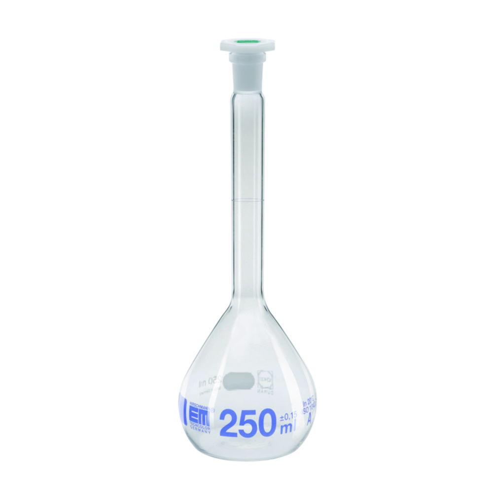 Hirschmann Laborgeräte Volumetric Flasks, Class A, with Plastic Stopper Cap, 100 mL, NS 14/23 (Pack of 2)