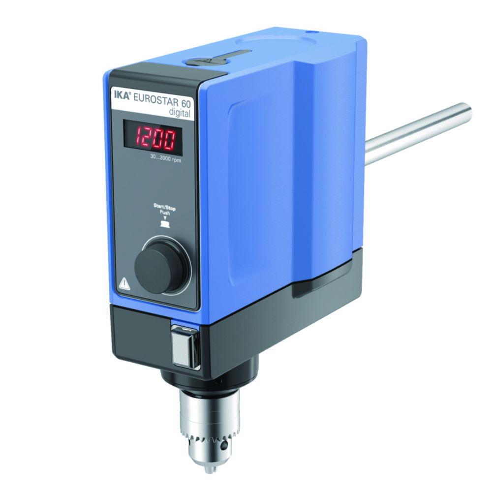 IKA Overhead Stirrer EUROSTAR 60 Digital S 3 0/30 - 2.000 min-1, without Accessories with Swiss Plug