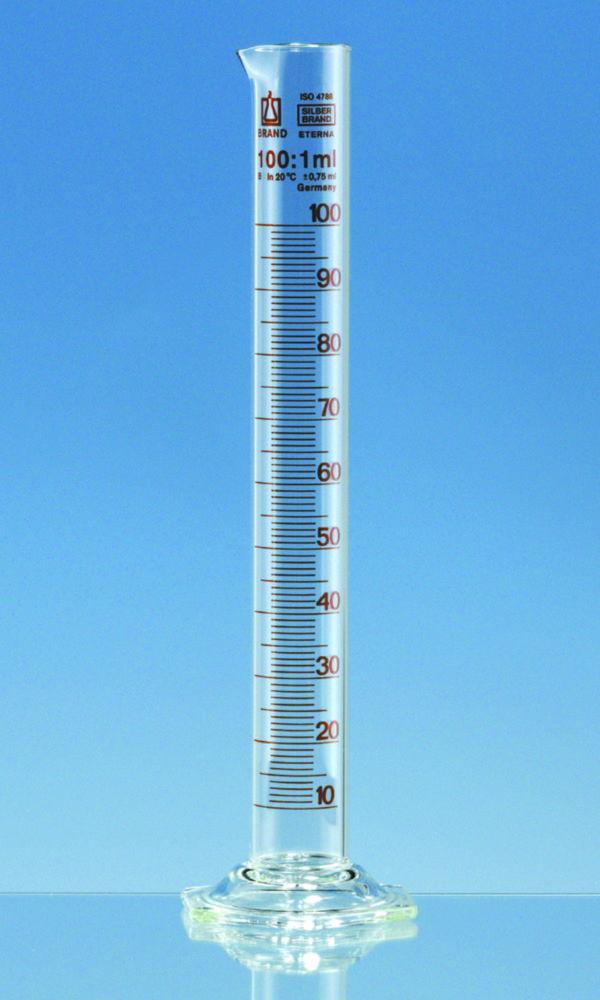 BRAND Measuring Cylinders Tall Form Class B Cap 1000 mL Borosilicate 3.3