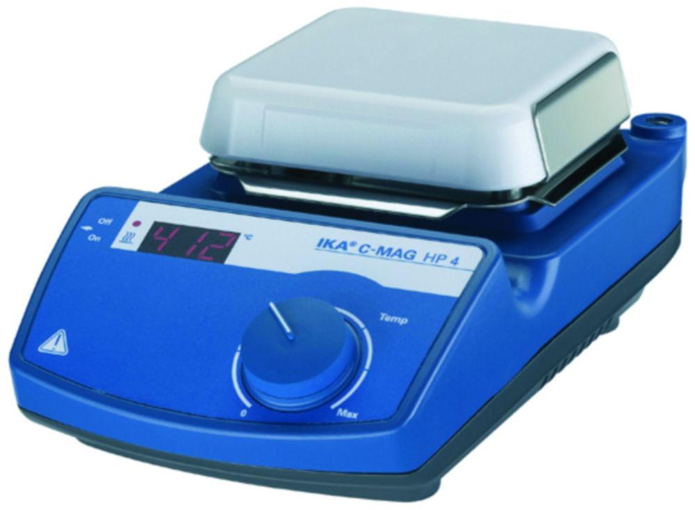 IKA Hotplate C-MAG HP 4 S 3 IKATHERM, Glass Ceramics with Swiss Plug