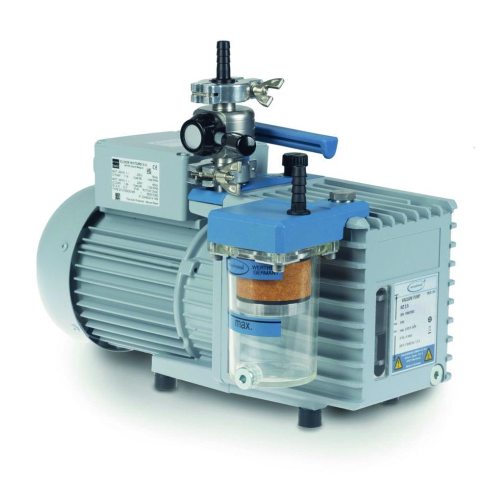 Vacuubrand Rotary Vane Pump Package RZ 2.5 with Oil Mist Filter and Butterfly Valve VS 16, 230 V / 50-60 Hz, CEE Mains Cable