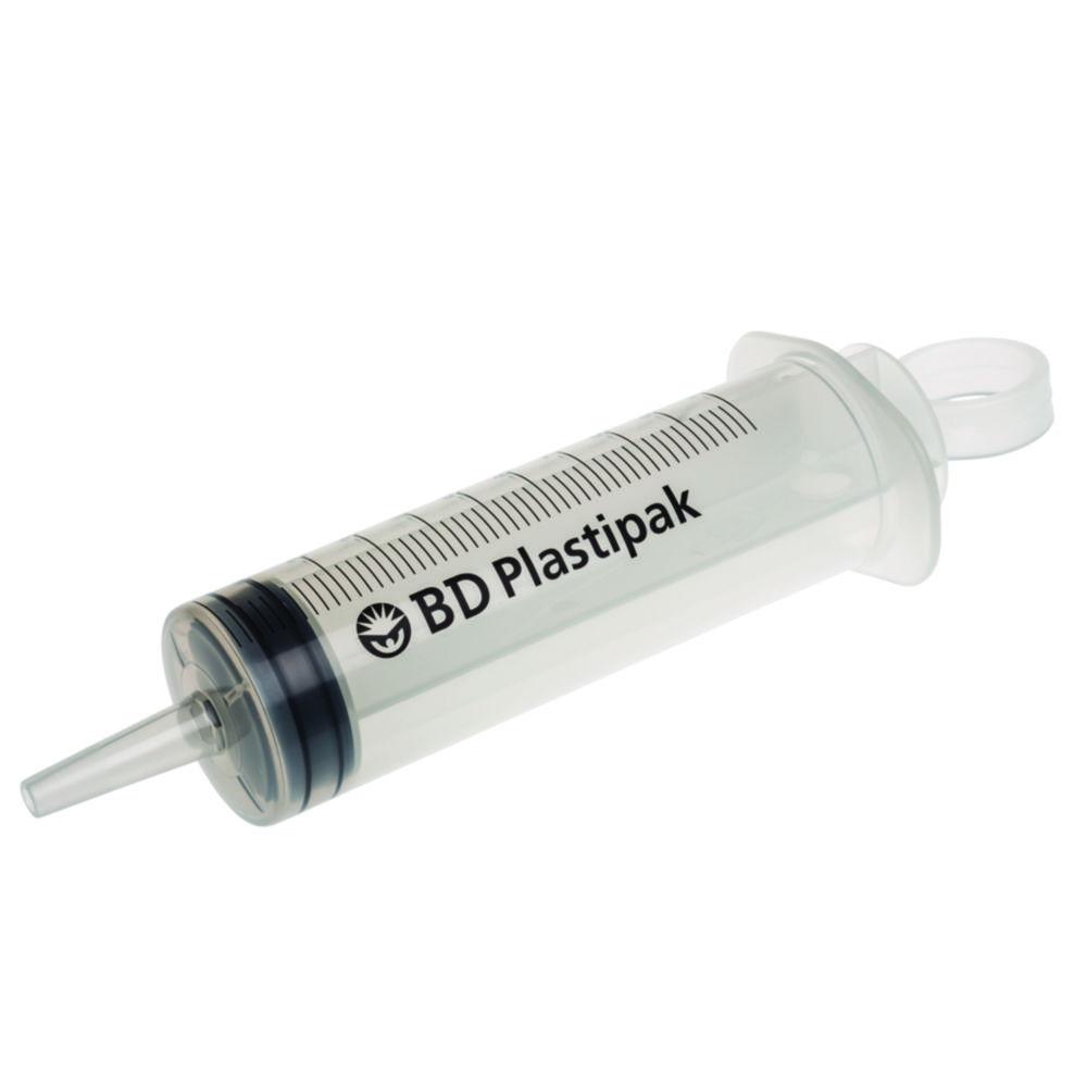 BD Plastipak syringes 100 ml with centric catheter tip, with Luer adapter, EO-steriliced, pack of 2x25