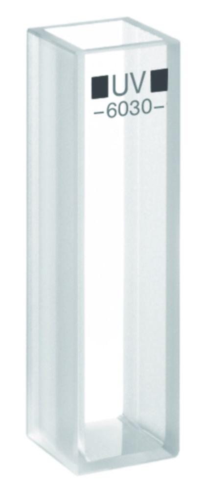 Hellma Macro Cuvette 6030 UV, 10mm Thickness, Quartz Glass Herasil, 3500 µL without Lid