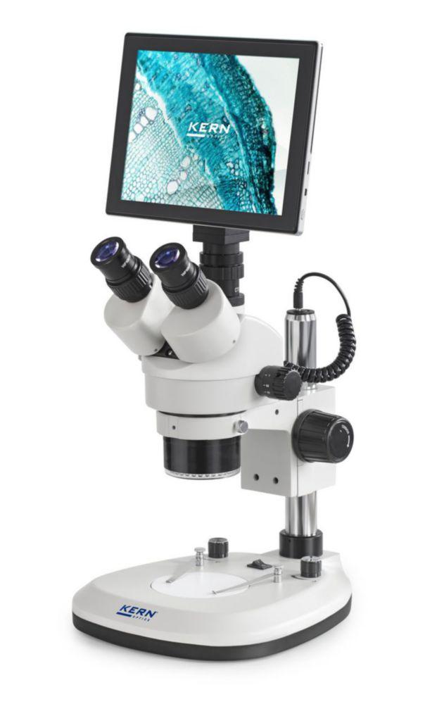 Kern & Sohn Stereo Zoom Microscope Digital Set OZL 466 with C-Mount Adapter and Tablet Camera KERN 241