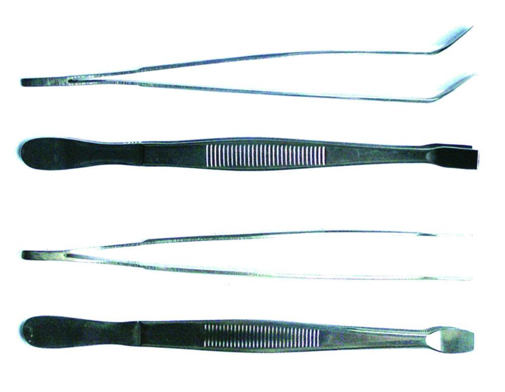 LLG Forceps for Coverslips, Curved Type, Kühle, 145 mm, Stainless Steel 4301