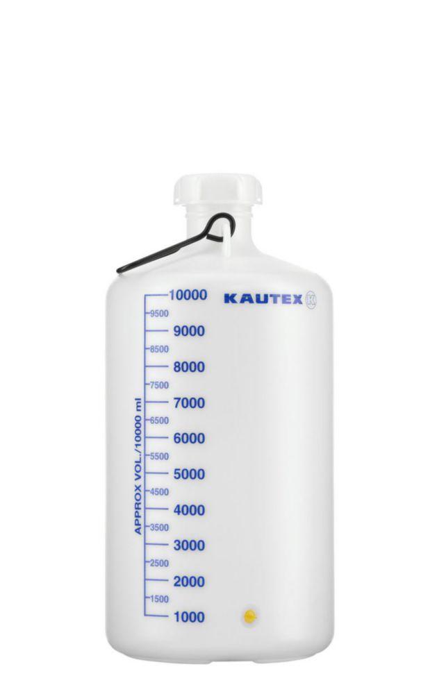 Kautex Carboy, PE-HD, 10 L, with Handle and Base Thread
