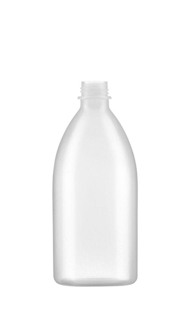 Kautex Narrow Neck Bottle 500 mL, LDPE Clear, Without Screw Cap (Use with 6.291 535)