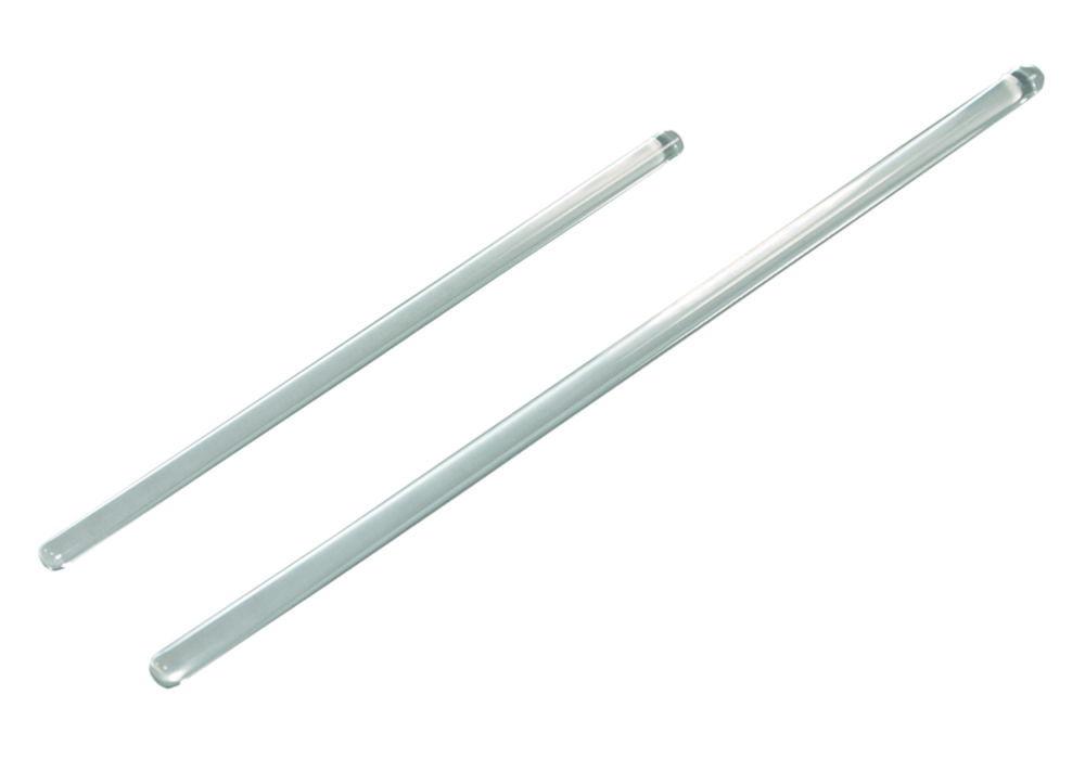 LLG Stirring Rods, Glass, Fused Ends, 200 x 5 mm, Pack of 10