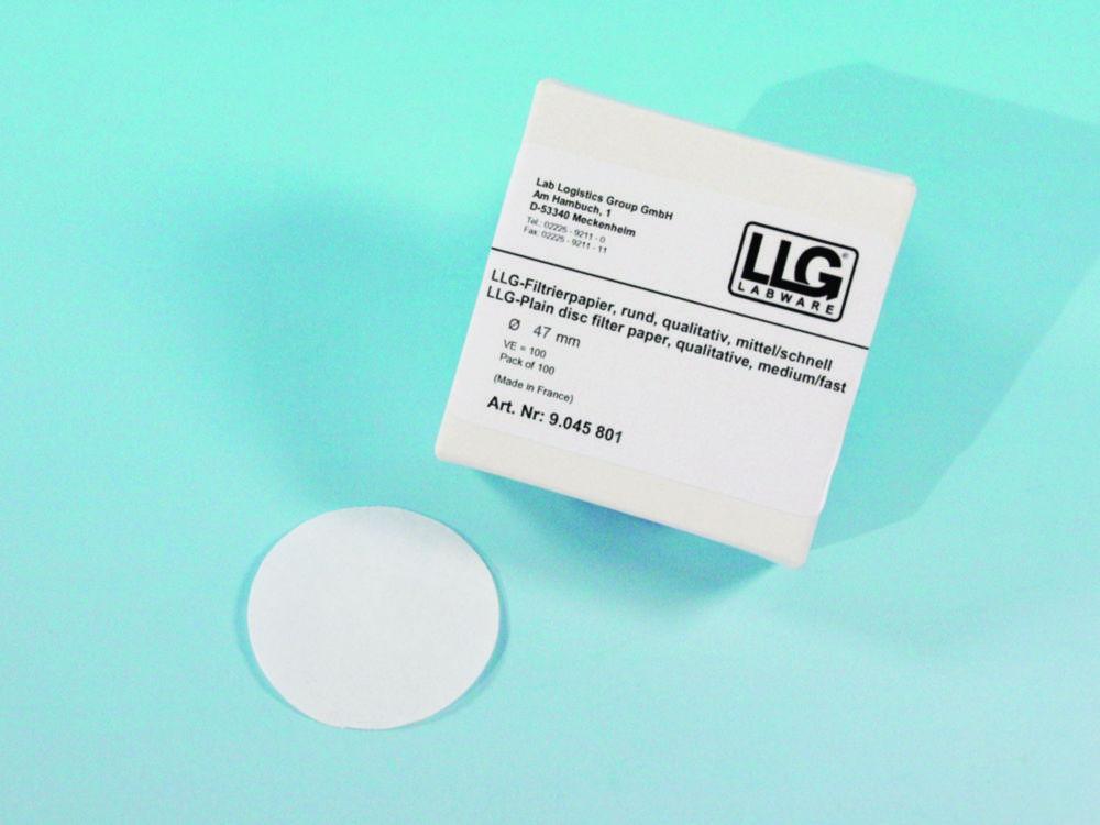 LLG Filter Circles 47mm Qualitative Medium/Fast Pack of 100