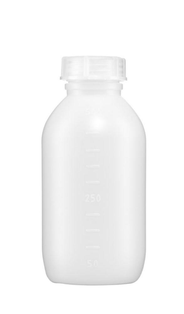 Kautex Textron HDPE Medium Neck Bottle 500 mL Round with Closure