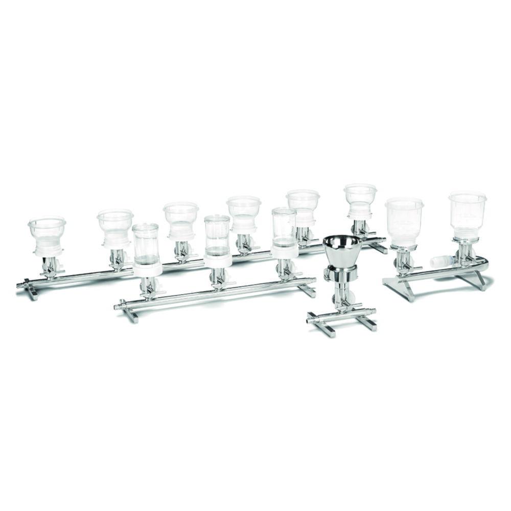Sartorius 1‑Branch Microsart Manifold with 500 mL Stainless Steel Funnel