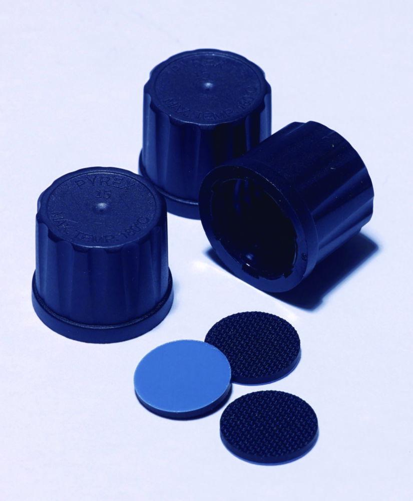 DWK SVL 13 mm Screw Caps for Test Tubes, Pack of 20