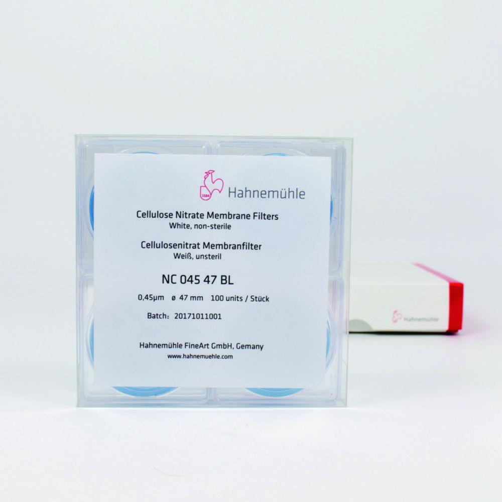 Hahnemühle Membrane Filter 50 mm Nitrocellulose, 0.2 µm, White, Non Sterile, Pack of 100