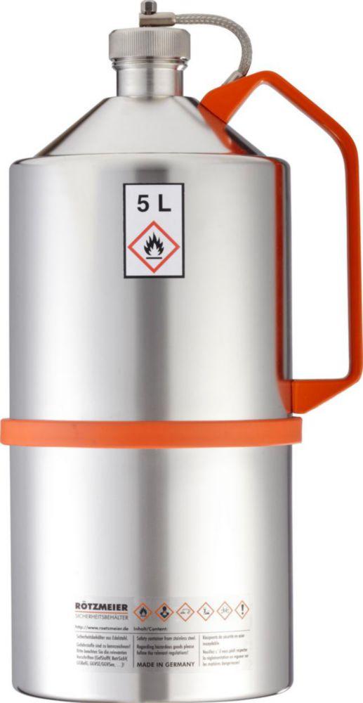 Safety can 5 ltr. with screw lid with overpressure valve
