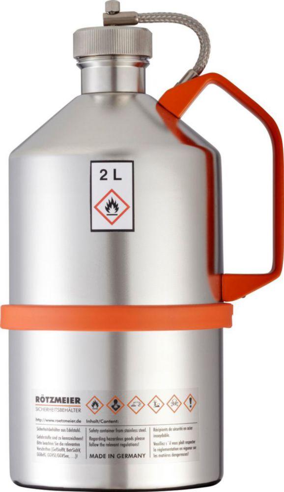 Safety can 2 ltr. with screw lid with overpressure valve