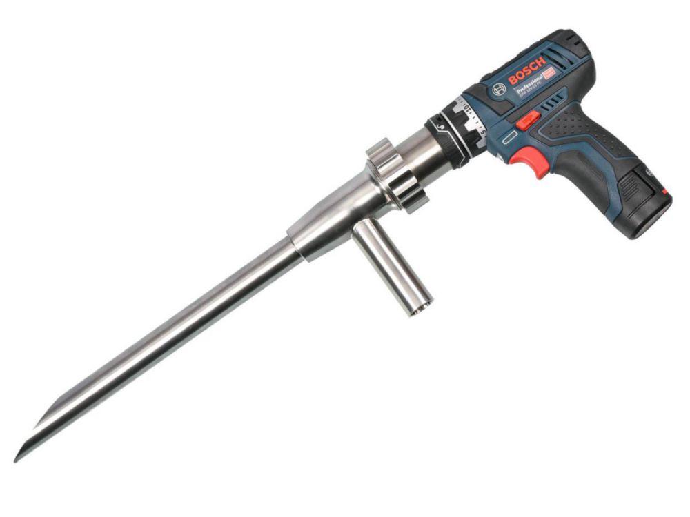 Bürkle PowderProof for Granulates from 2 to 4 mm, Complete with Lance and Spiral, Lance Horizontal, Length 30 cm