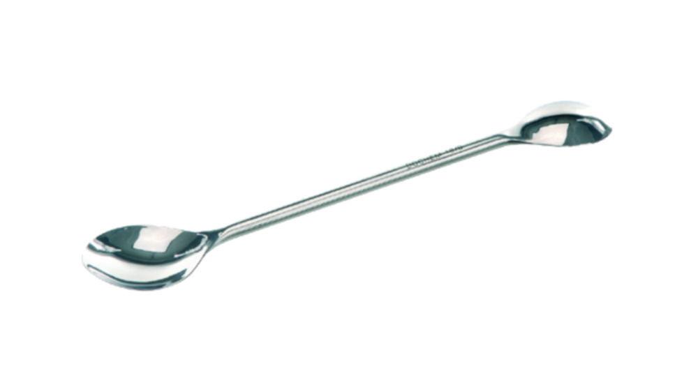BOCHEM Chemical Spoon 150 mm, 18/10 Steel, Double Spoon 30x22 mm & 23x17 mm