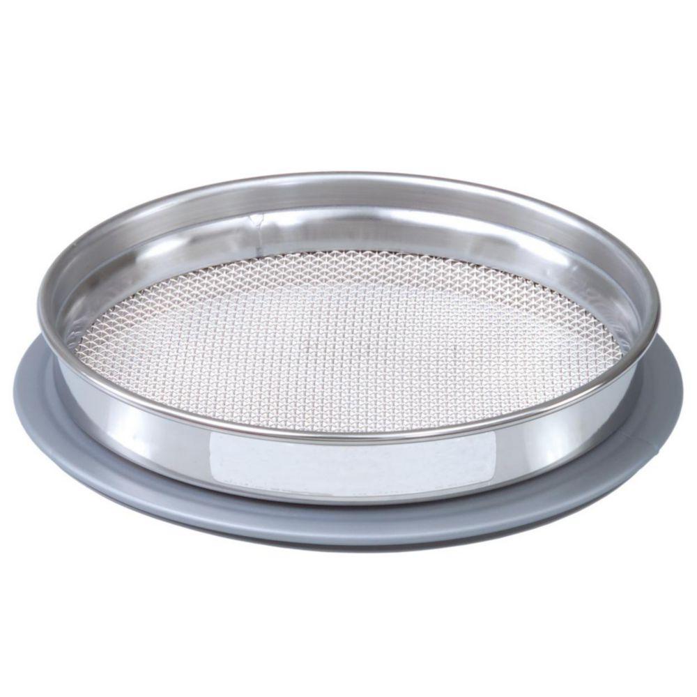 NEXOPART Air Draft Sieve 200 x 25 mm 200 µm Mw., With Stainless Steel Frame including Certificate 2.1 acc. DIN EN 10 204