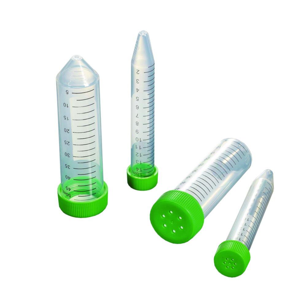 Centrifuge Tubes 15ml with vent cap, conical, sterile, pack of 10x10