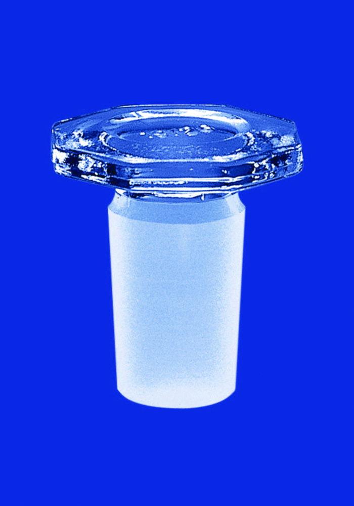 BRAND Glass Stopper NS 14/23 Octagonal Boro 3.3 Solid Pack of 10