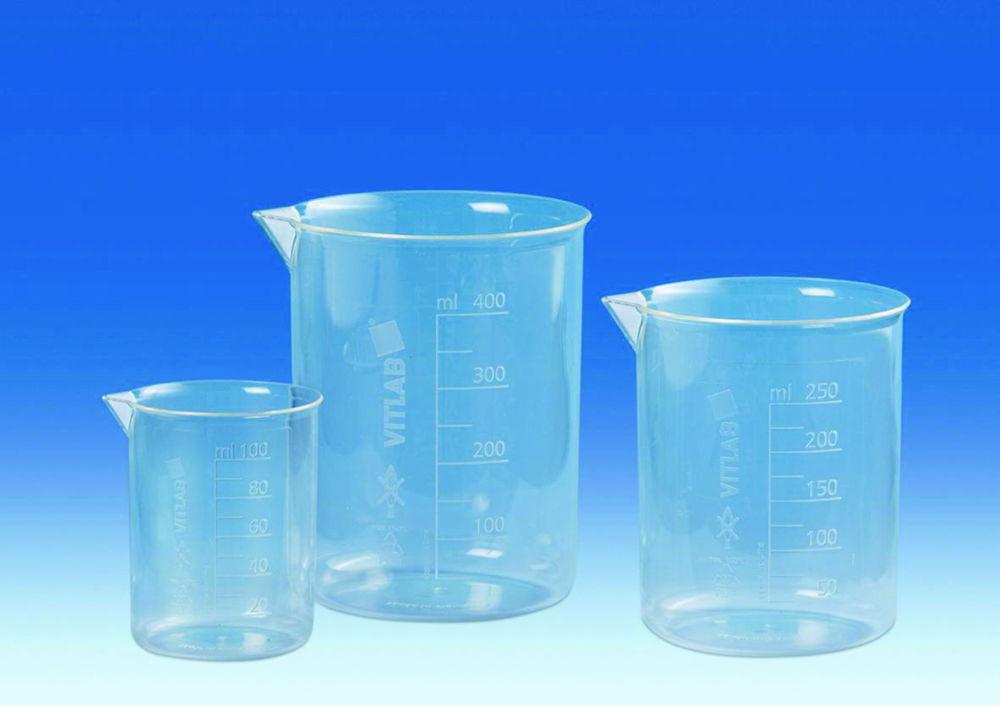 VITLAB Griffin Cup 3000 ml, PMP (TPX), Crystal Clear with Raised Scale

