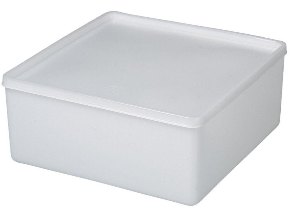 Bürkle All-Purpose Can Square, 3200 ml, Suitable for Freezing, 208x208x94 mm, PE Transparent