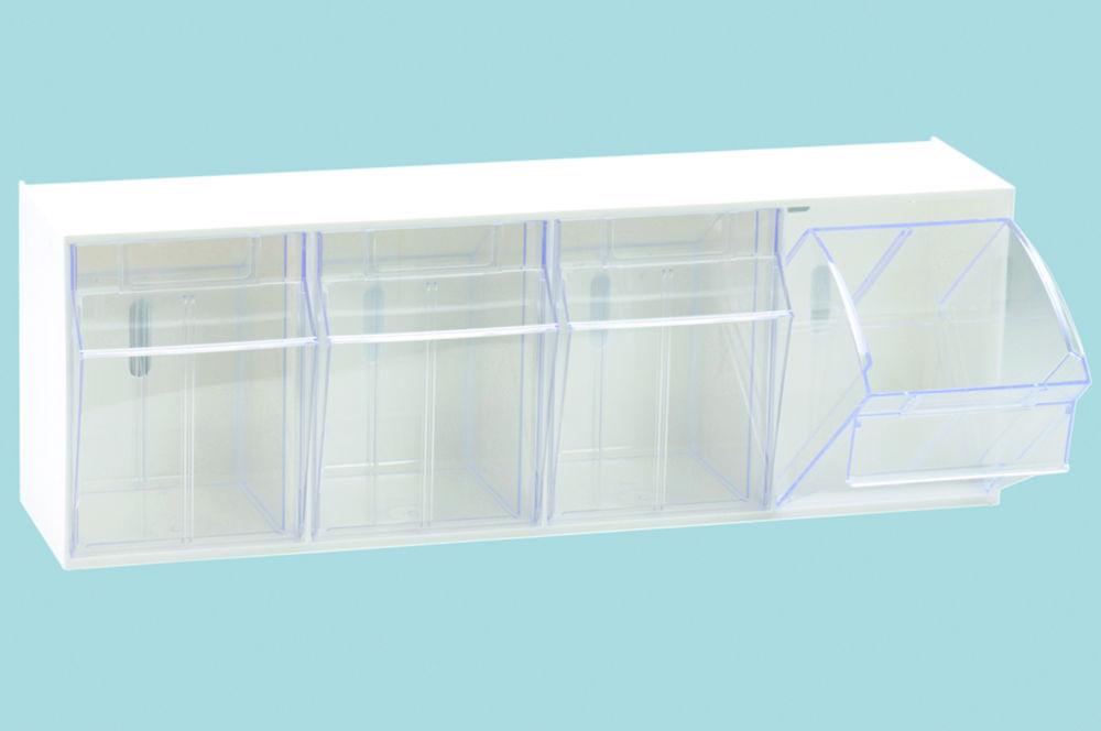 Storage system MultiStore no. 4 high impact plastic, light grey