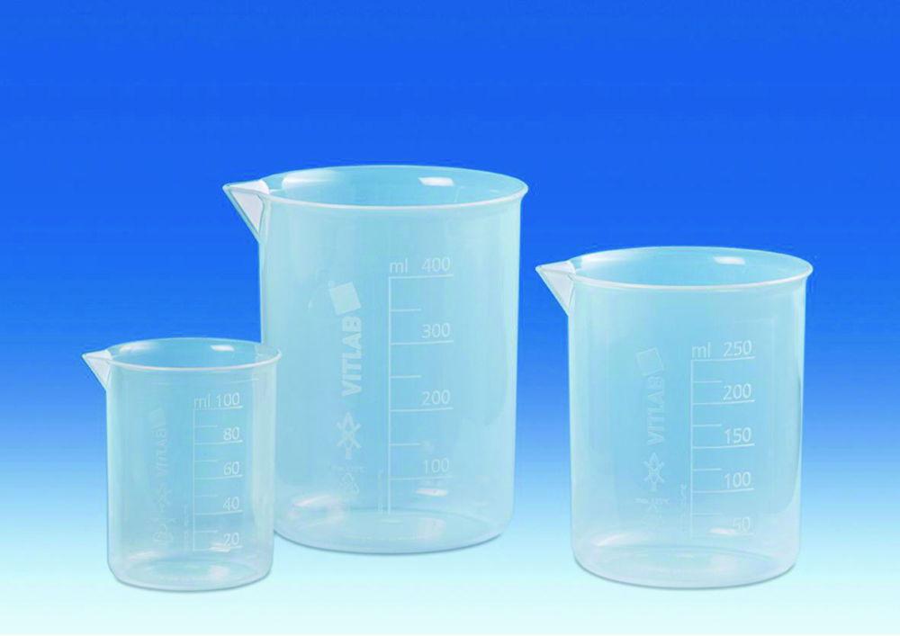 VITLAB Griffin Beaker 150 ml, PP, Raised Scale

