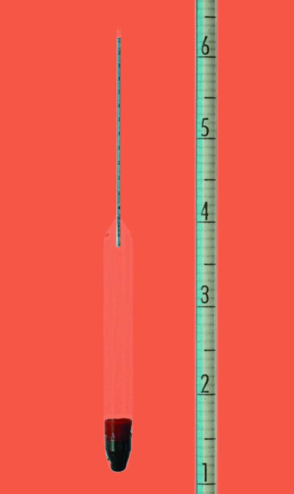 Amarell Hydrometer n.Baumé 20 - 40 in 0.1°Bé, Without Thermometer, 330mm, Range 20°Bé