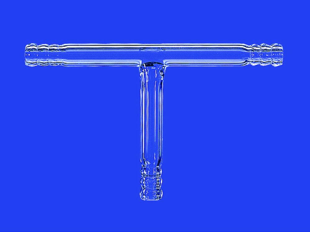 Lenz-Laborglas Tubing Connectors, T-shape, Total Length 115 O-D. mm 8-9

