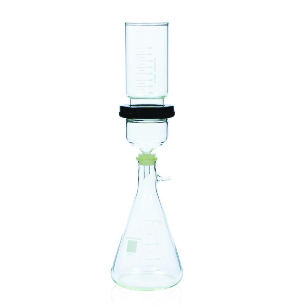 DWK Wheaton 90mm Clear Type I Borosilicate Glass Vacuum with Stainless Steel Support

