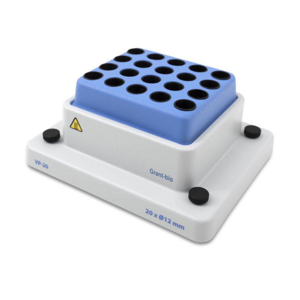 Heating block for PHMT for 20x 12mm round-bottom tubes