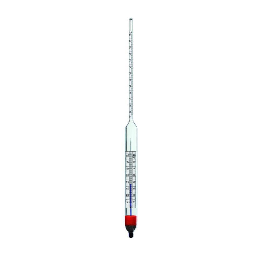 Ludwig Schneider Precision ASTM Hydrometer Type S508HL-14, -20 to +65°C, 1000–1050 kg/m³, 0.5 kg/m³ Division, 380 mm