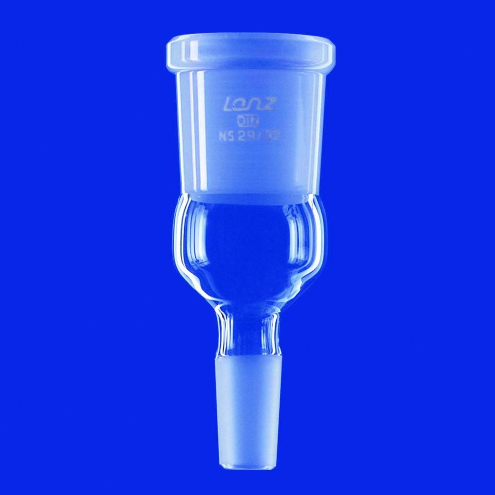 Lenz-Laborglas Reduction and Expansion Adapters with Ground Joint, Socket NS 60/46 Cone NS 29/32

