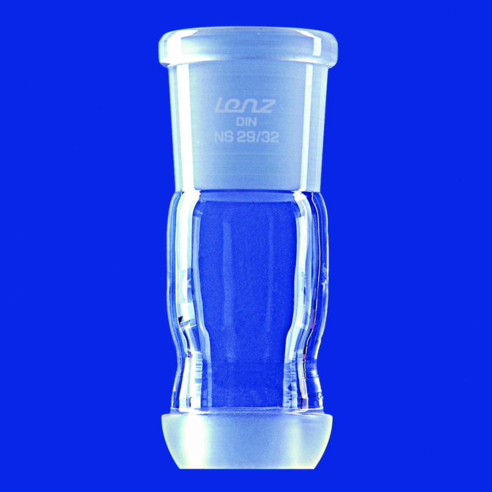 Lenz‑Laborglas Adapter, DURAN® from NS 29/32 Cone (KS29) to Spherical Joint Socket S 19