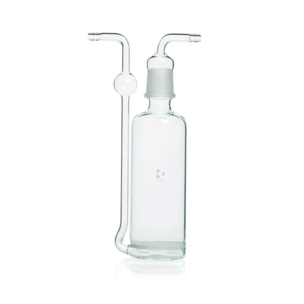 DWK Duran Gas Washing Bottle, Duran with Fused-on Filter Plate, Cap. 350 ml