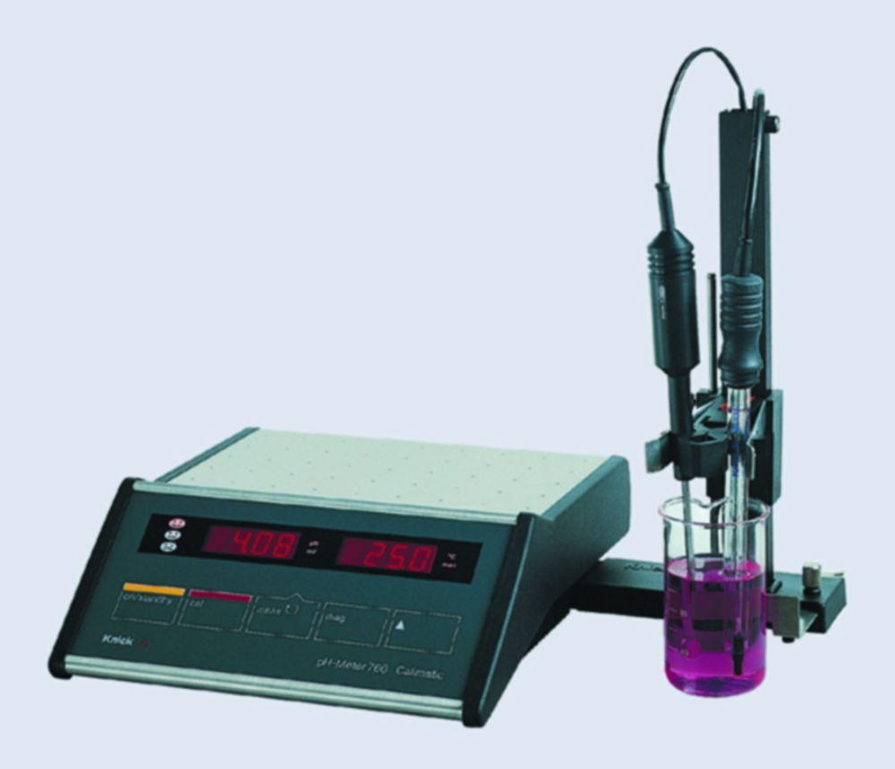 Laboratory pH meter 766,Set B pH:-2 - +16,mV:-1999 - +1999,-50°C - +150°C, with pH/Pt-1000 combined electrode SE 100,glass,165 mm