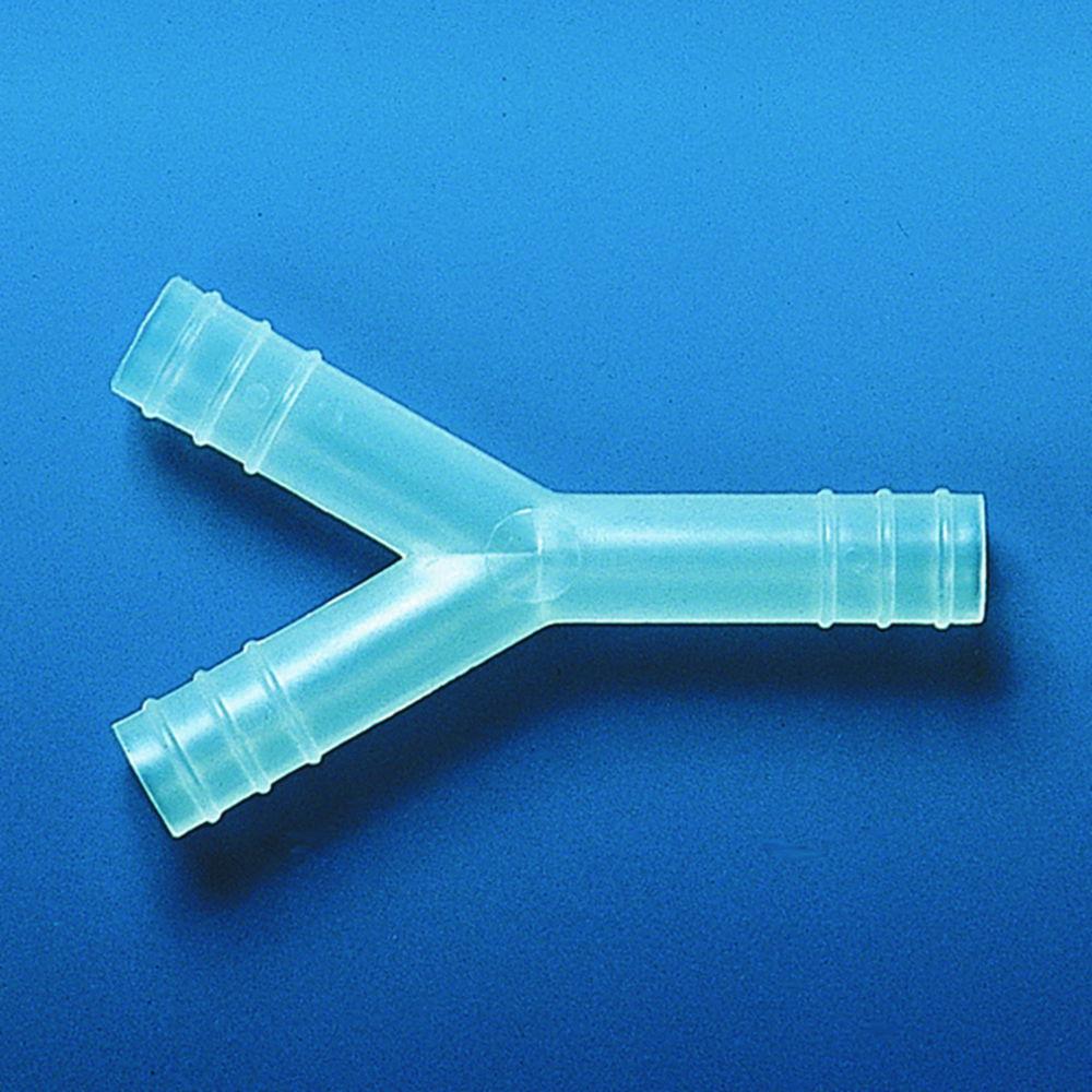 BRAND Tubing Connector PP Y-Shape F (Tubinner Dia 4-5 mm, Tot L 35 mm, Pack of 20)