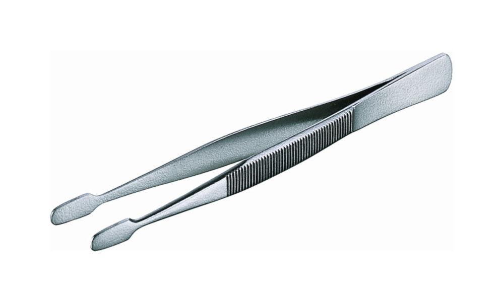 Usbeck Cover Glass Tweezers Nickel Plated Bent 105 mm​

