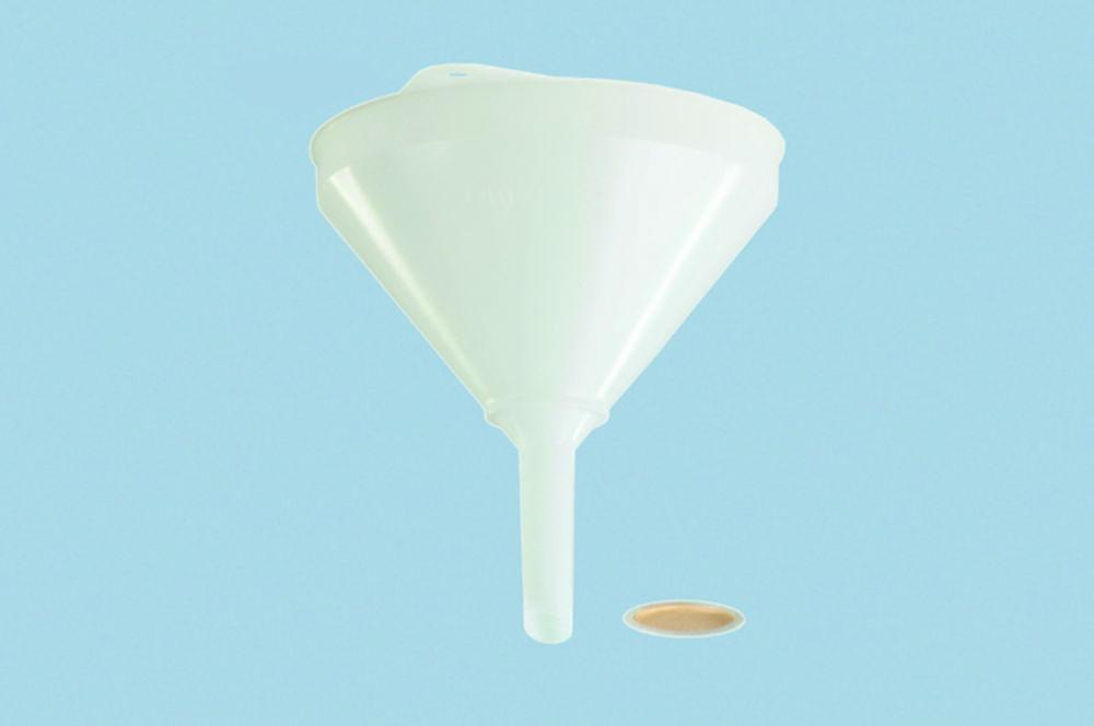 Hünersdorff Funnel, 100 mm, HDPE, Stem 12 mm (Natural)