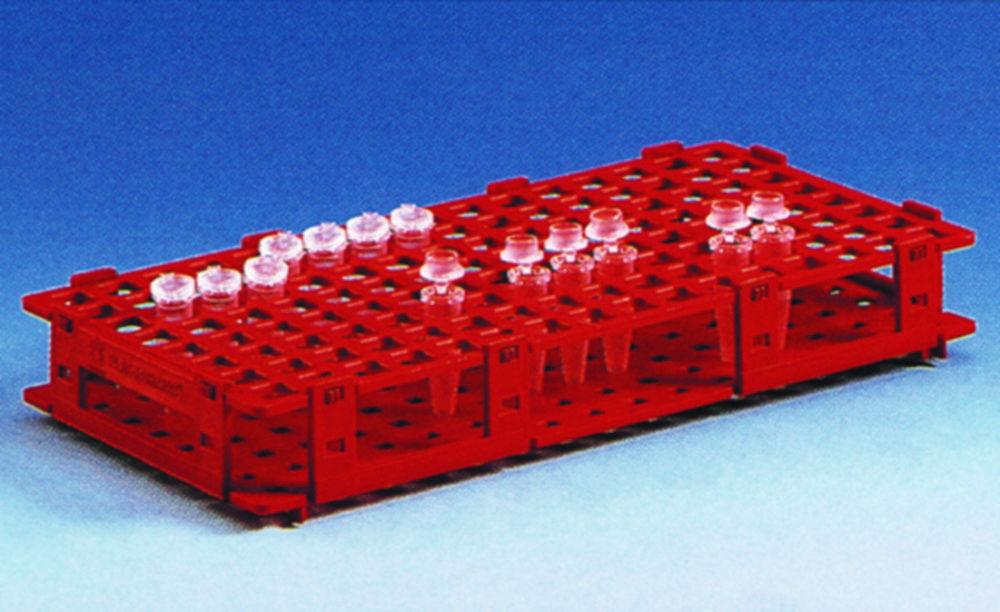 BRAND Reaction Tube Stand White PP 265126x38mm for 84 Tubes with 13mm Ø (Pack of 5)

