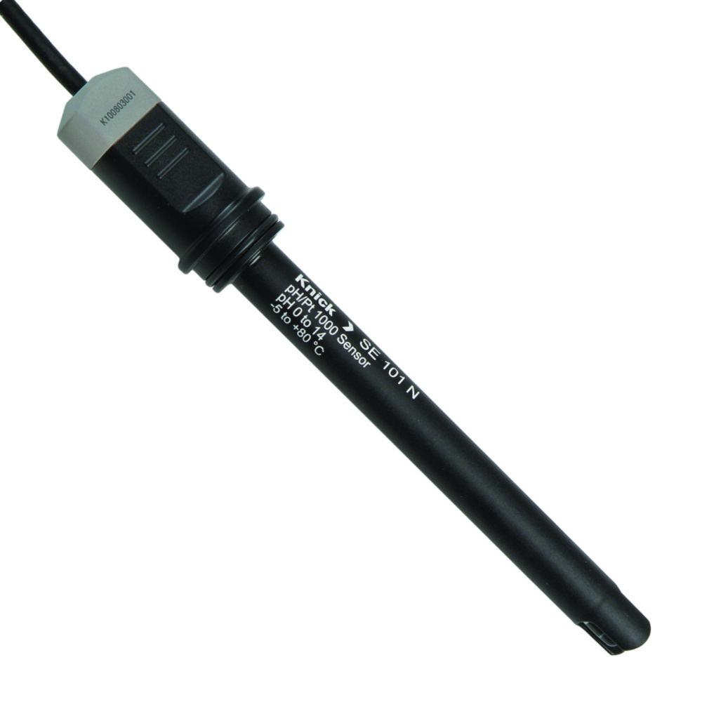 analog pH/Pt-1000 combined electrode,plastic shaft SE 101 N, length 120mm