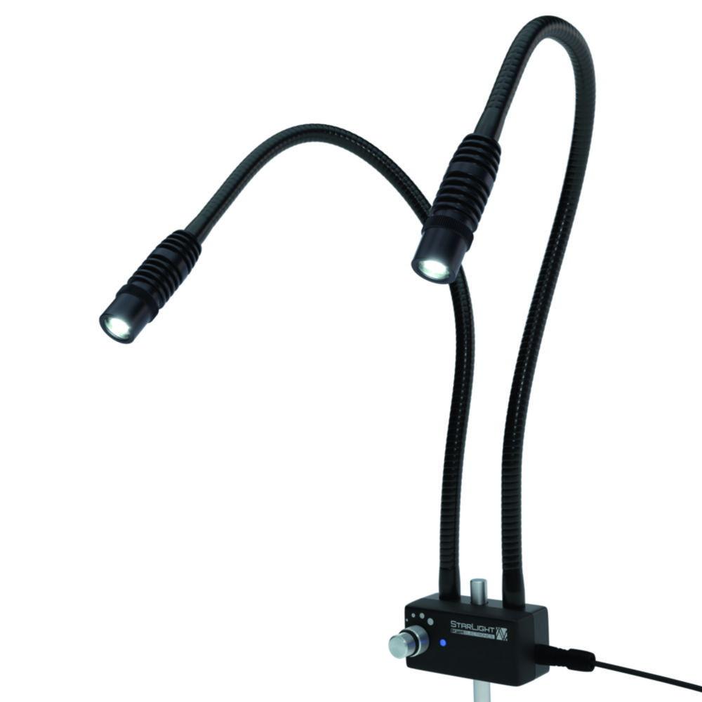 Starlight Opto LED Incident Lamp with Protective Glass, 2-Armed, Arm Length 600 mm, 37mm height