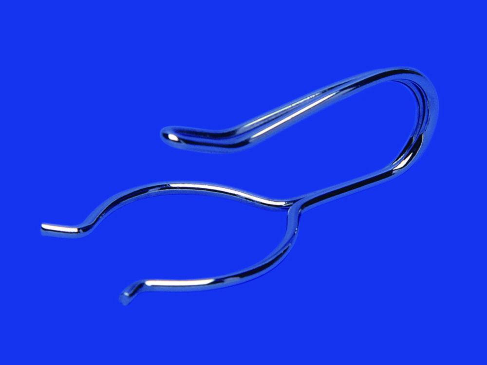 Lenz-Laborglas Clamp for Oxygen Bottle Acc. to Winkler 100-150 ml, for Ground Joint NS 14/23, Stainless Steel, Nickel-Plated

