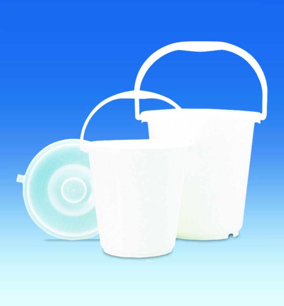 VITLAB Buckets, PE-LD, Graduated, with Handle, Cap. 5 Ltrs

